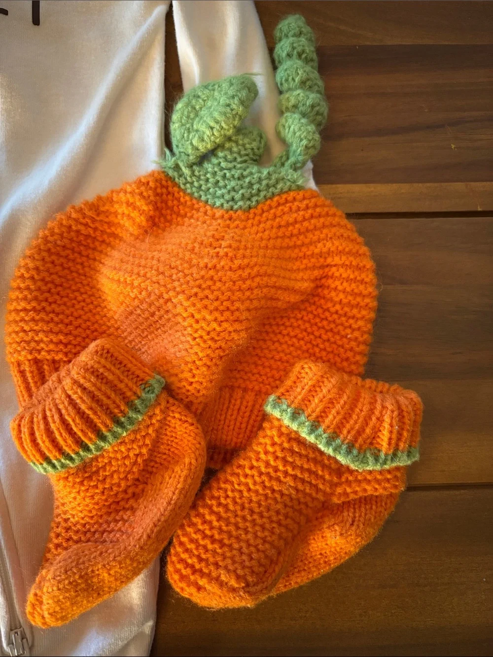 Little Turkey Cream Zipper Footed One-Piece